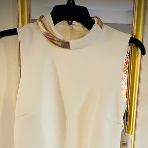 Calvin Klein winter white cocktail dress